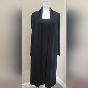 Calvin Klein Polyester Midi Dress with attached Cardigan